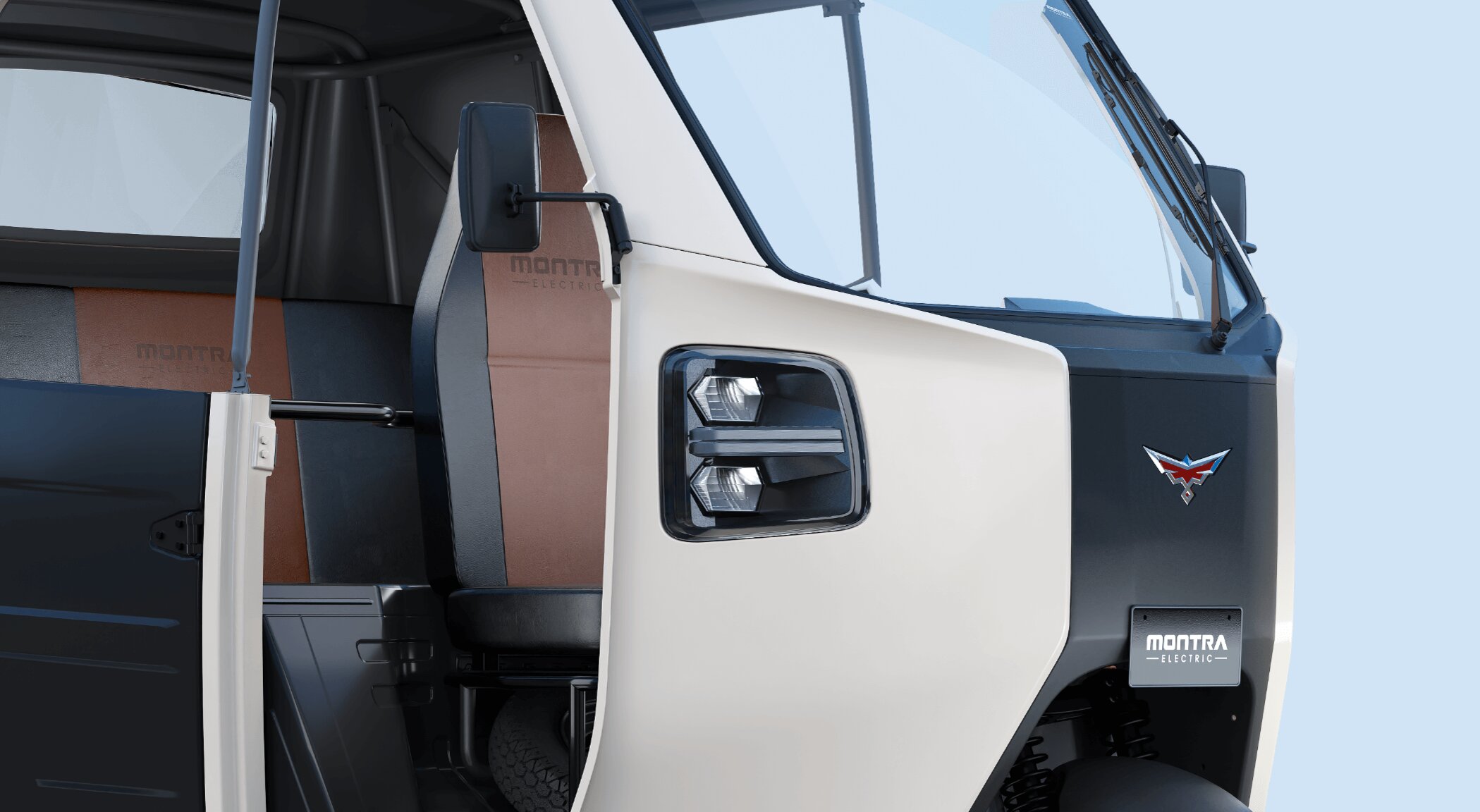 Electric Auto Rickshaw Powerful LED Headlights